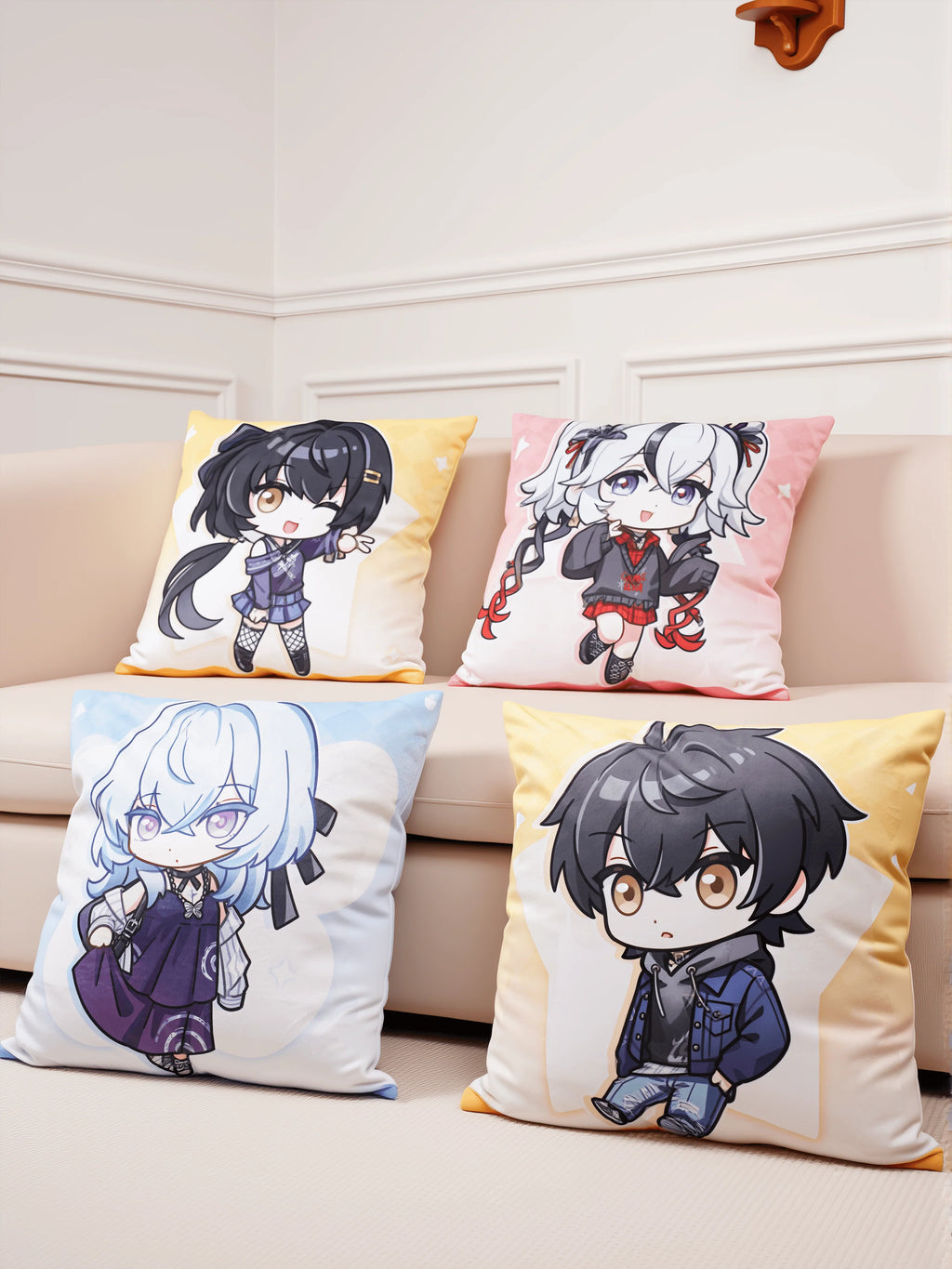 Wuthering Waves - Focused Freeze Series Chibi Character Pillow Karasumaya
