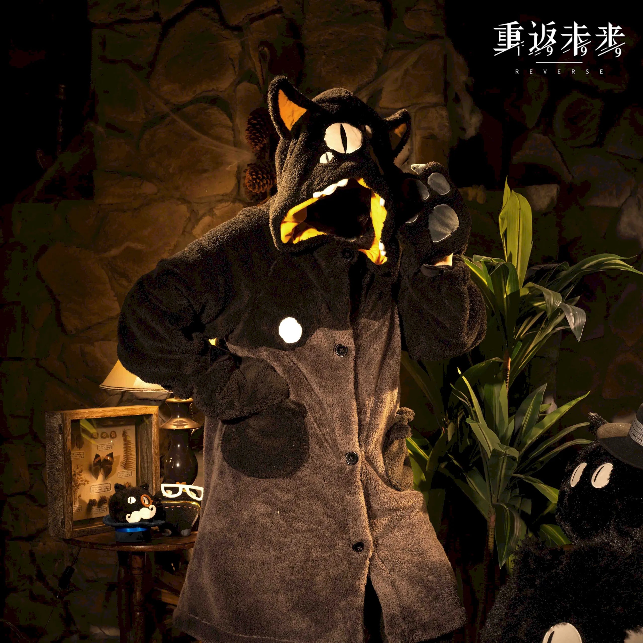 Reverse: 1999 - The Carbuncle The Devil Wears Pajamas Series Winter Sleepwear BLUEPOCH