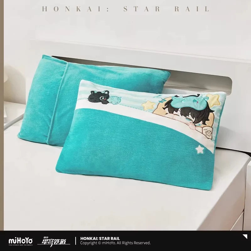 Honkai: Star Rail - Boys Dorm Chibi Home Series Coral Fleece Pillowcase miHoYo