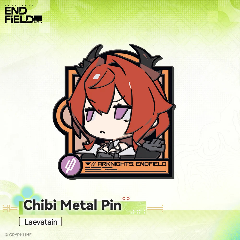 Arknights: Endfield - Zhuang Fangyi & Laevatain & Ardelia Chibi Metal Pin HYPERGRYPH