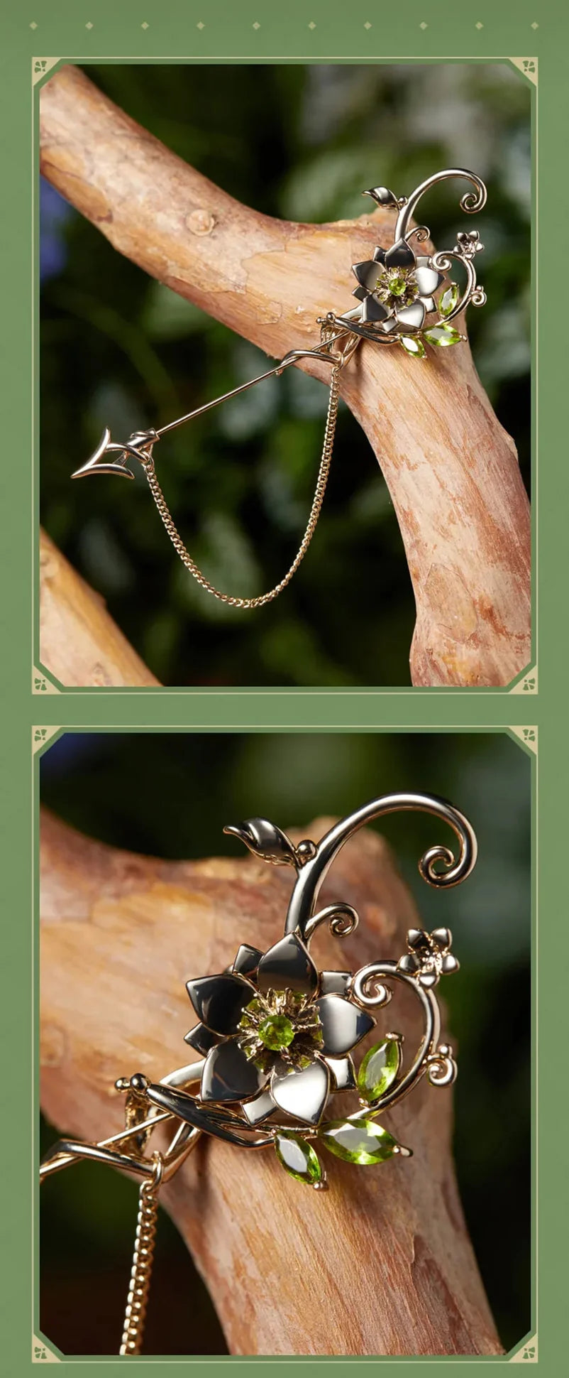 Genshin Impact - Forest And Sand Series Tighnari Impression Necklace & Brooch miHoYo