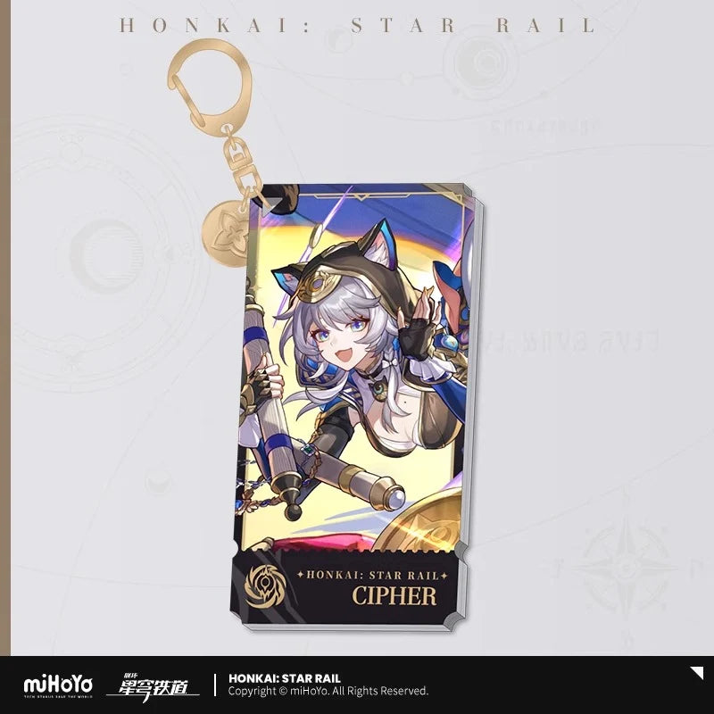 Honkai: Star Rail - The Nihility Path Character Acrylic Warp Artwork Acrylic Keychain miHoYo