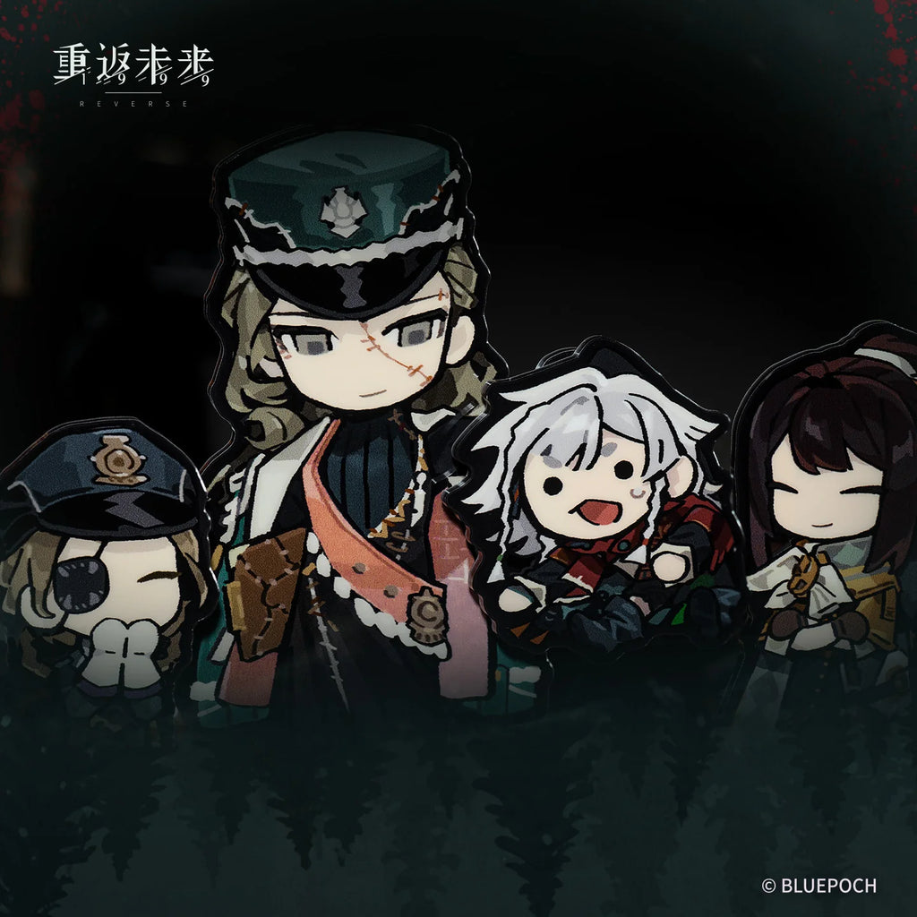 Reverse: 1999 - Wobbly Train Attendants Acrylic Stand Set BLUEPOCH