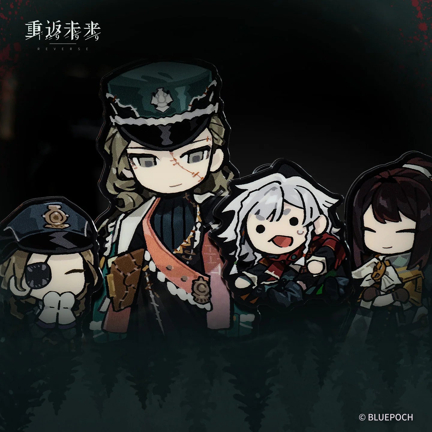 Reverse: 1999 - Wobbly Train Attendants Acrylic Stand Set BLUEPOCH