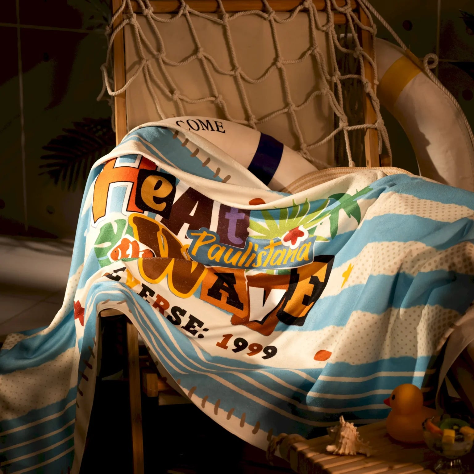 Reverse: 1999 - Between Sand And Spume Series Multi Beach Towel BLUEPOCH