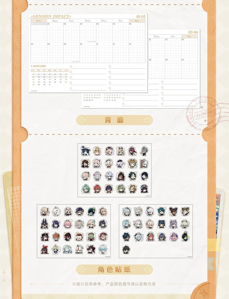 Genshin Impact - Genshin Impact 2024 Desk Calendar miHoYo