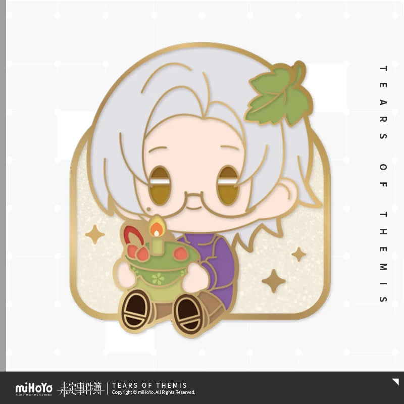 Tears of Themis - A Toast To Our Love Series Adjudicator Birthday Metal Badge miHoYo