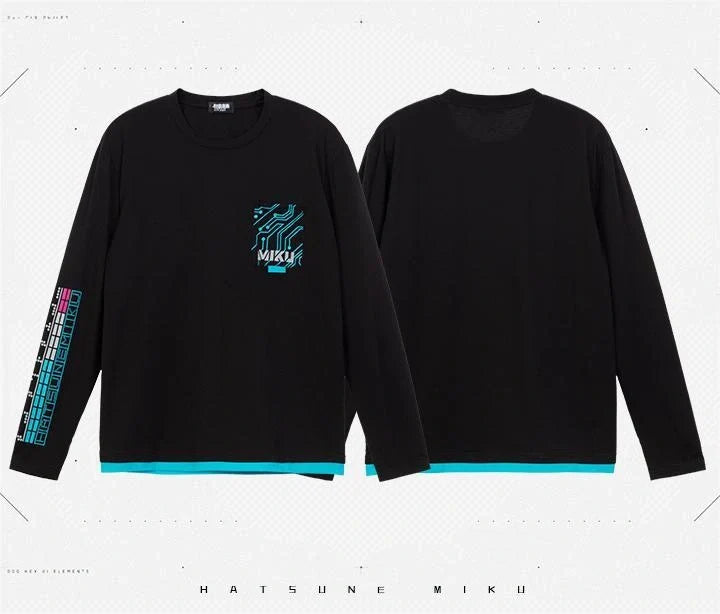 Hatsune Miku - Hatsune Miku Tech Wear Long Sleeves T-Shirt Moeyu