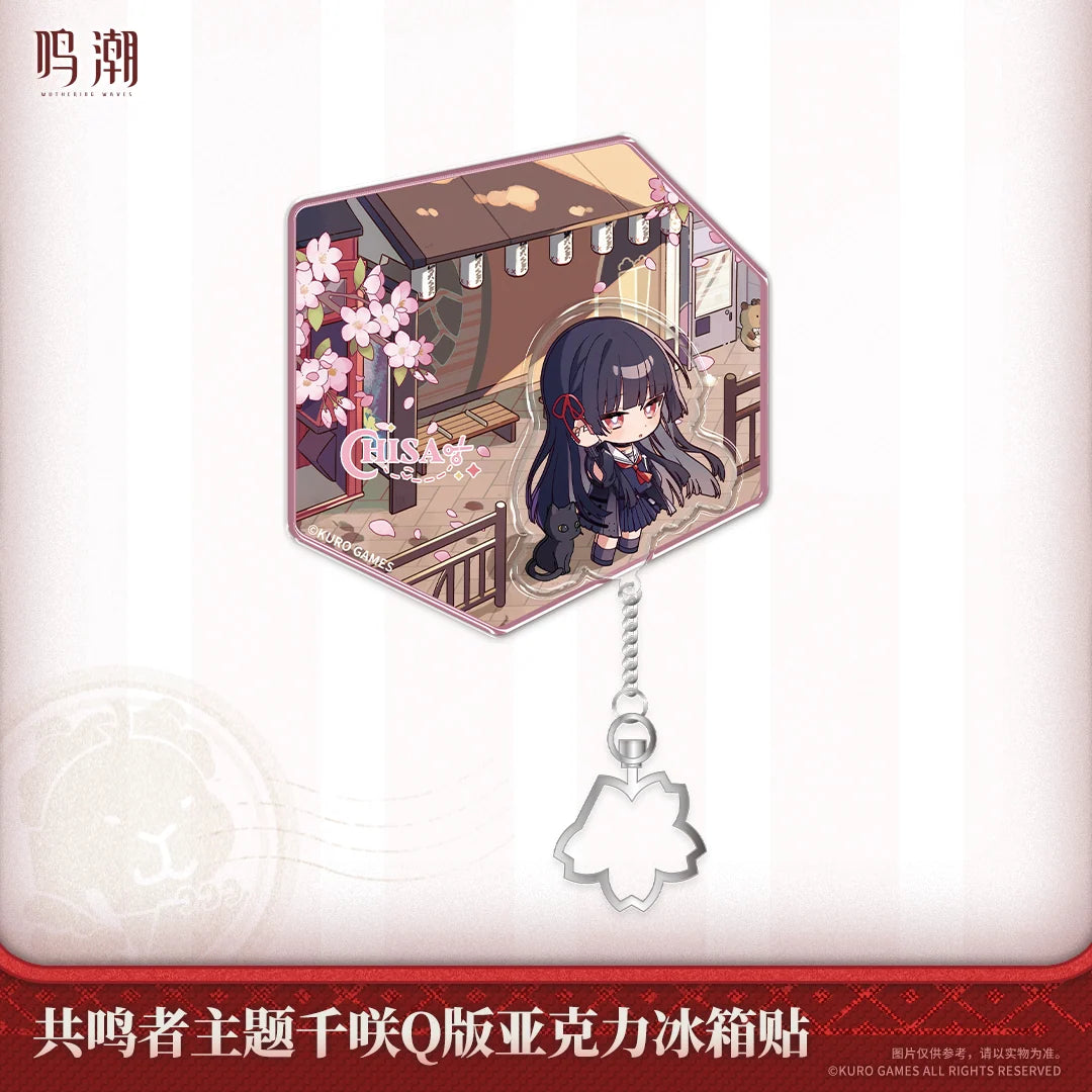 Wuthering Waves - Chisa Resonator Themed Chibi Acrylic Fridge Magnet KURO GAMES