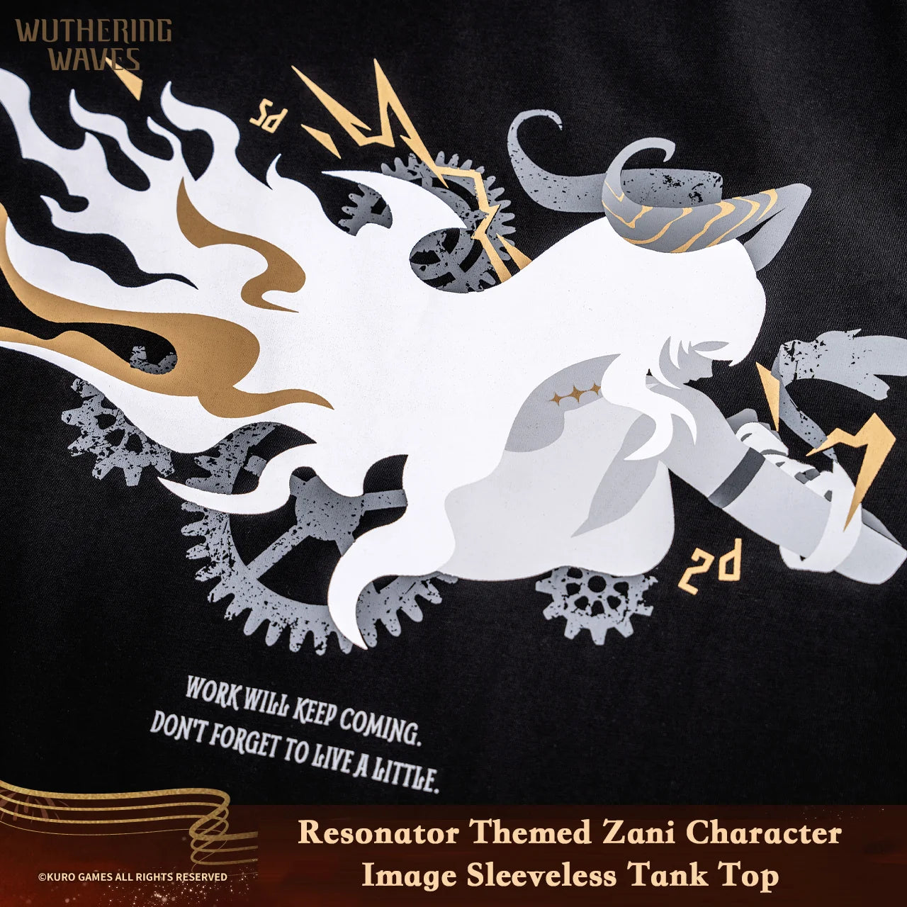 Wuthering Waves - Resonator Themed Zani Character Image Sleeveless Tank Top KURO GAMES