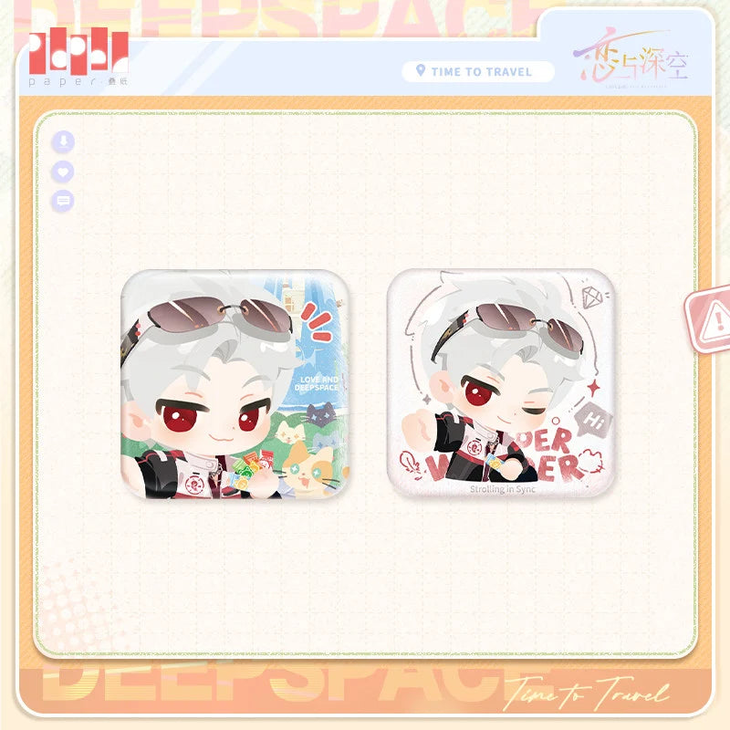 Love and Deepspace - Wild Roam Series Chibi Badge Set InFold Games