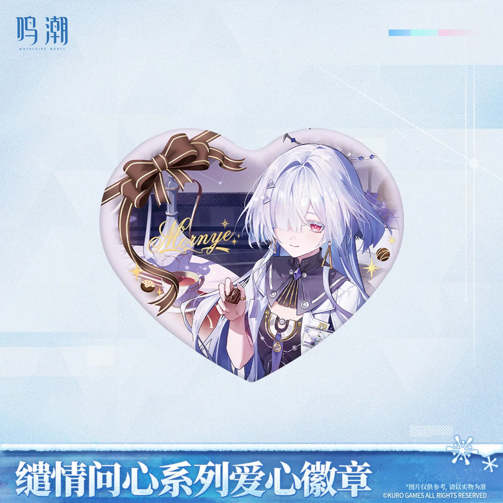 Wuthering Waves - Mornye & Luuk Herssen When Two Hearts Collide Heart-Shaped Badge KURO GAMES