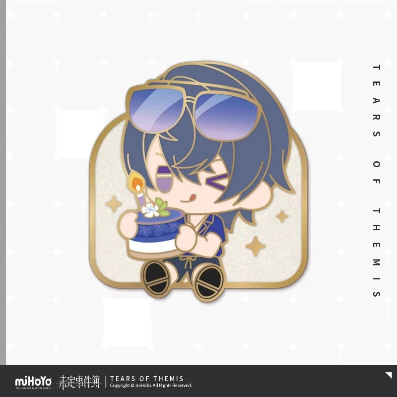 Tears of Themis - In The Warmth Of Summer Series King Birthday Metal Badge miHoYo