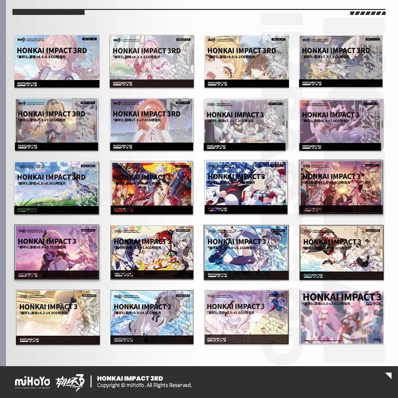 Honkai Impact 3rd - Game CG Series Postcard Set (40 pcs) miHoYo