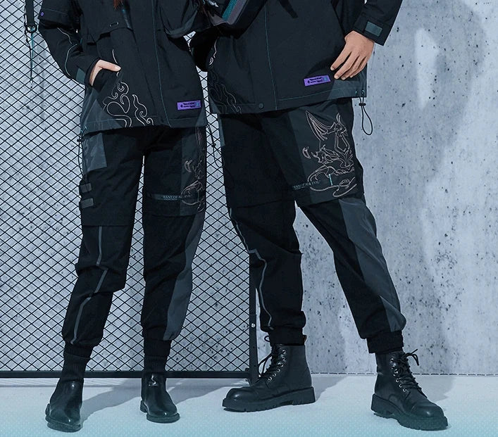Genshin Impact - Themes of Xiao designed pants Black miHoYo