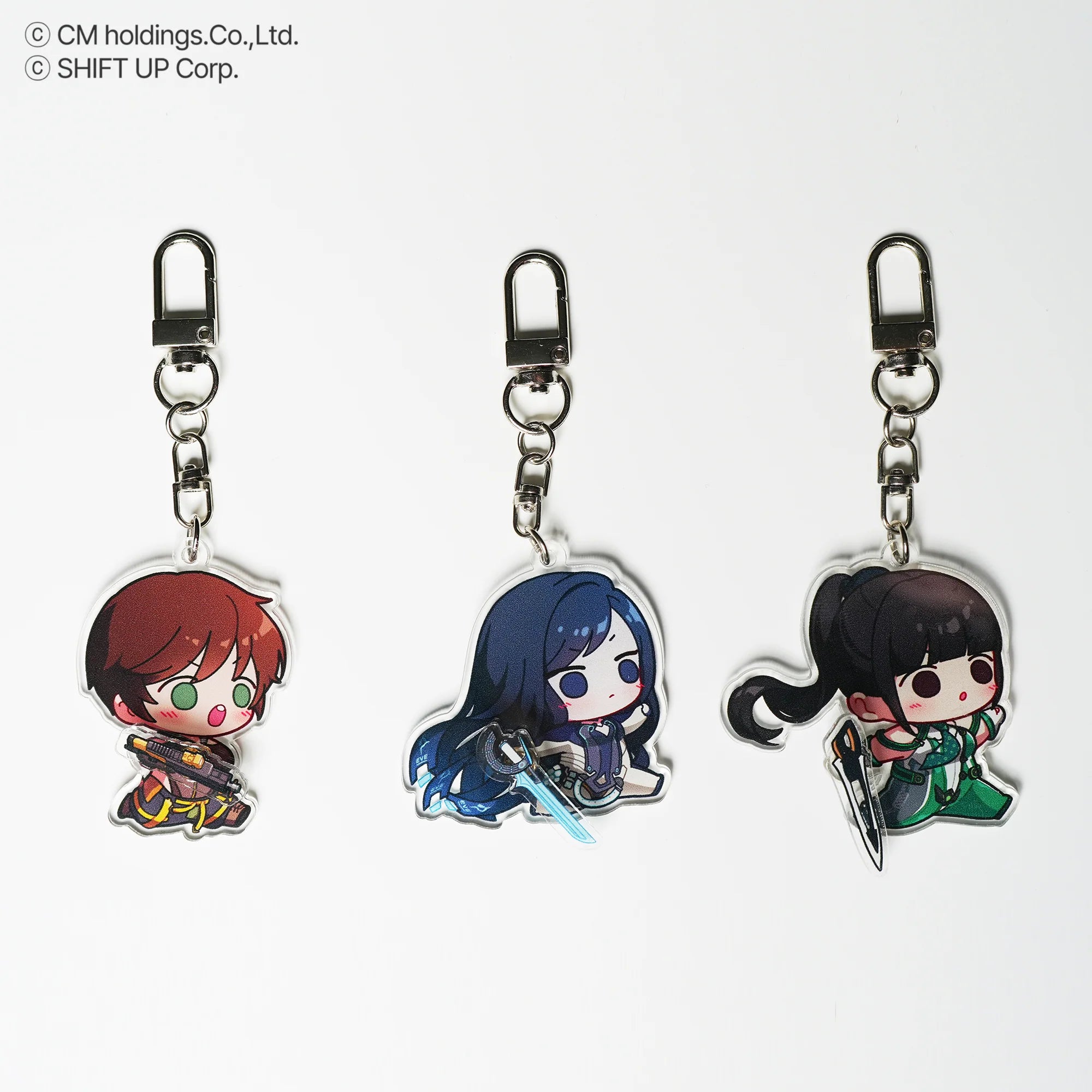 GODDESS OF VICTORY: NIKKE X Stellar Blade - EVE & Raven & Lily 03 Spin Acrylic Keyring GNF TOYZ
