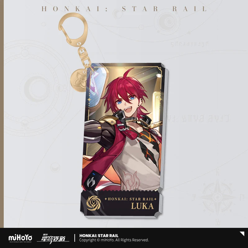 Honkai: Star Rail - The Nihility Path Character Acrylic Warp Artwork Acrylic Keychain miHoYo