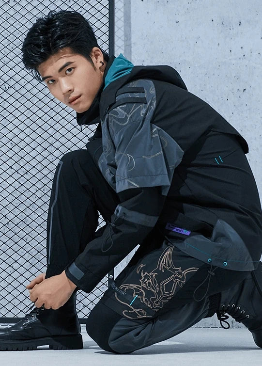 Genshin Impact - Themes of Xiao designed pants Black miHoYo