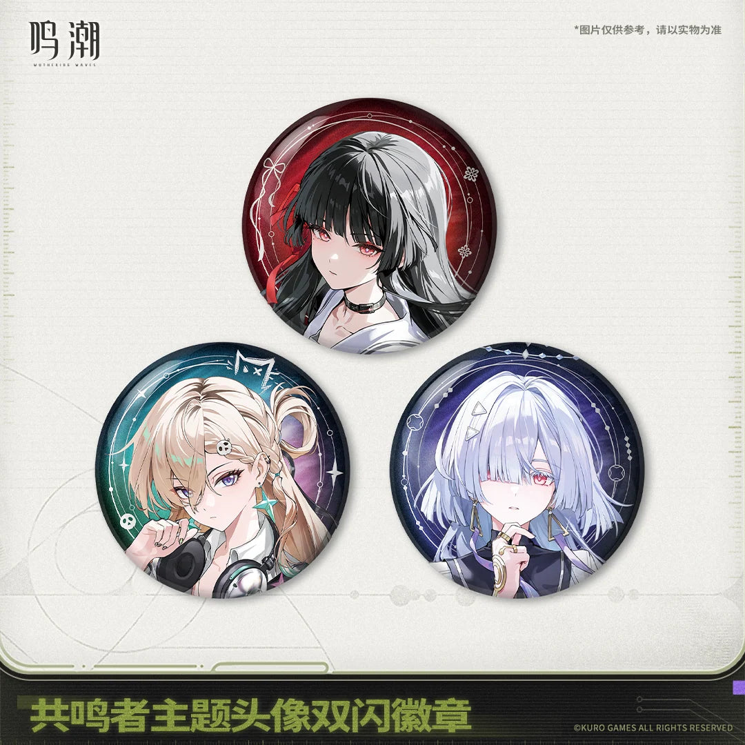 Wuthering Waves - Chisa & Lynae & Mornye Resonator Themed Avatar Reflective Badge KURO GAMES