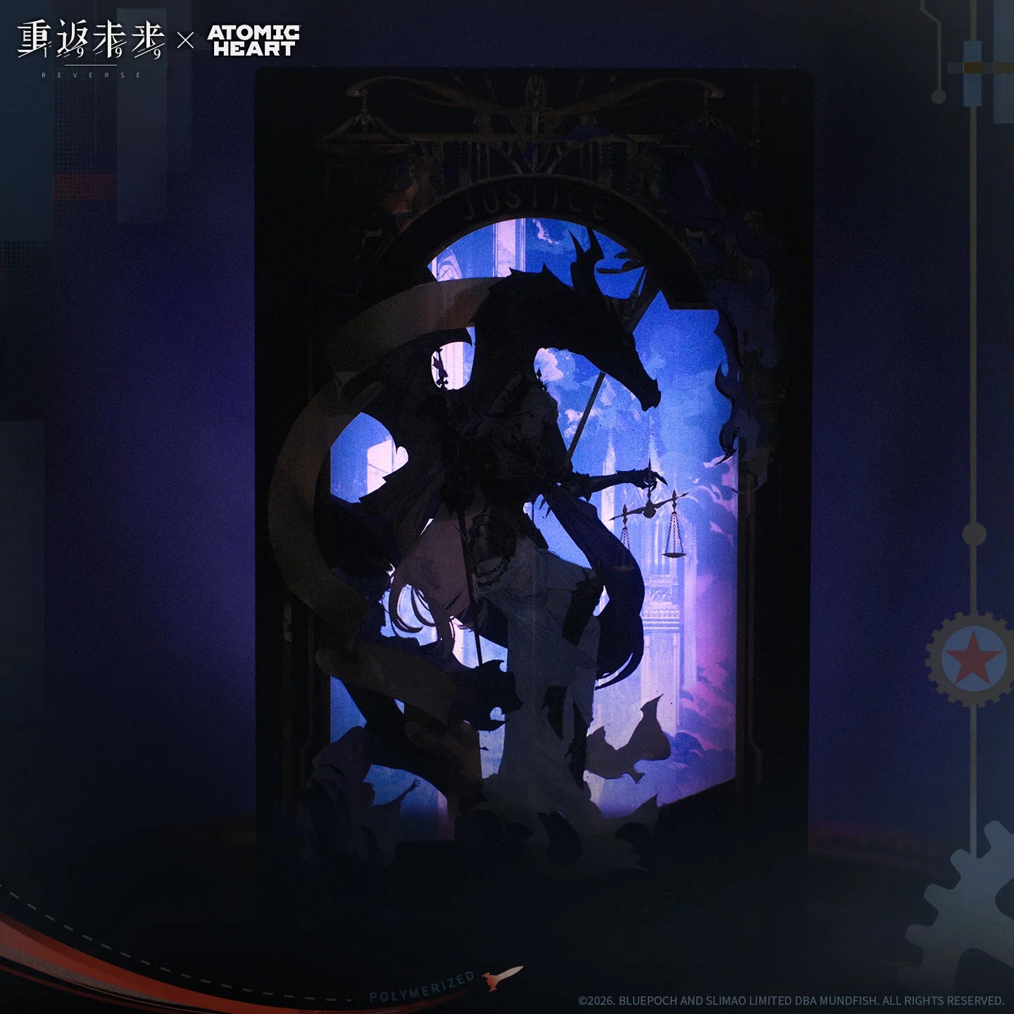 Reverse: 1999 - Sentinel (Weighing Sin and Justice Ver.) Quicksand Acrylic Block BLUEPOCH