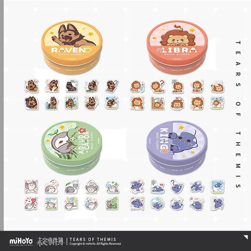 Tears of Themis - Fluffy Everyday Series Chibi Crystal Sticker Storage Box miHoYo