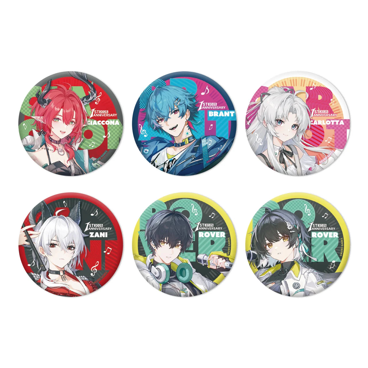 Wuthering Waves - Echoing Tides Themed Tin Badge KURO GAMES