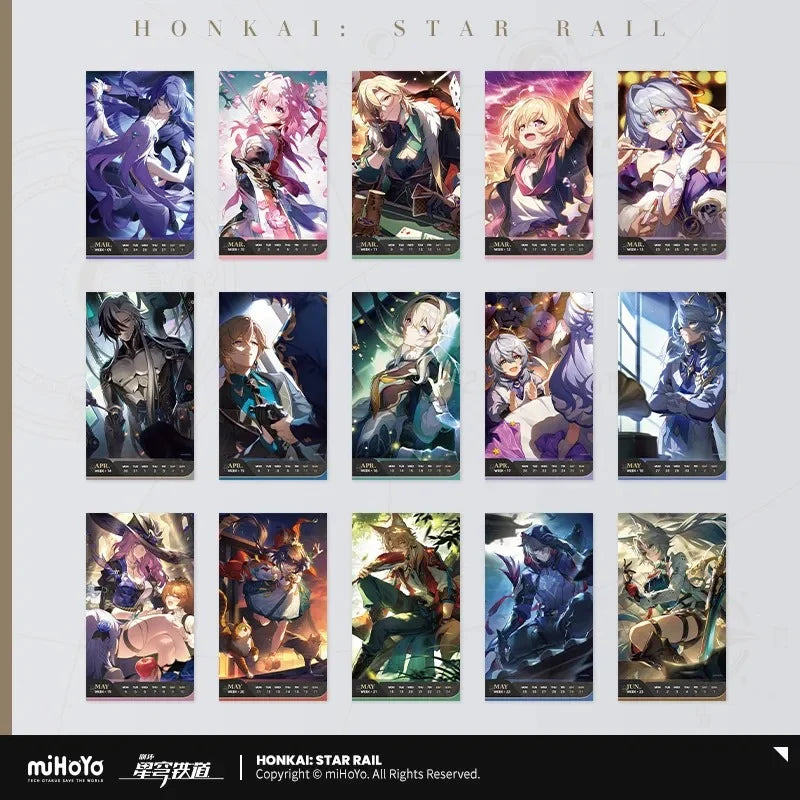 Honkai: Star Rail - 2026 Weekly Calendar miHoYo