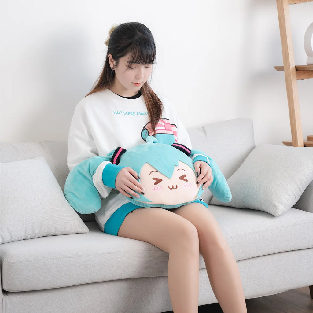 Hatsune Miku - Hatsune Miku Squinty Eyes Series Pillow Sleeping Blanket Moeyu