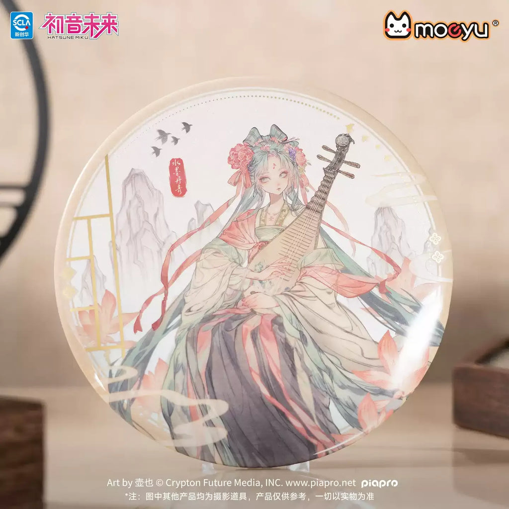 Hatsune Miku - Ink and Wash Painting Series Large Badge Moeyu