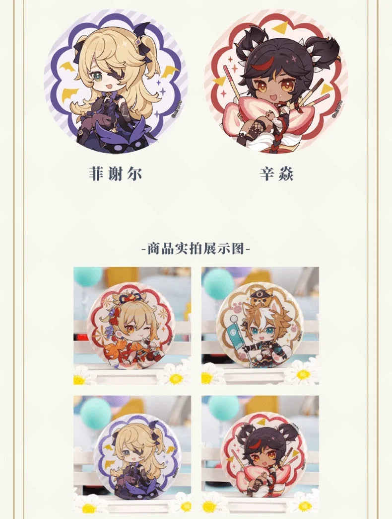 Genshin Impact - IPSTAR Cafe Collab Chibi Character Badge miHoYo