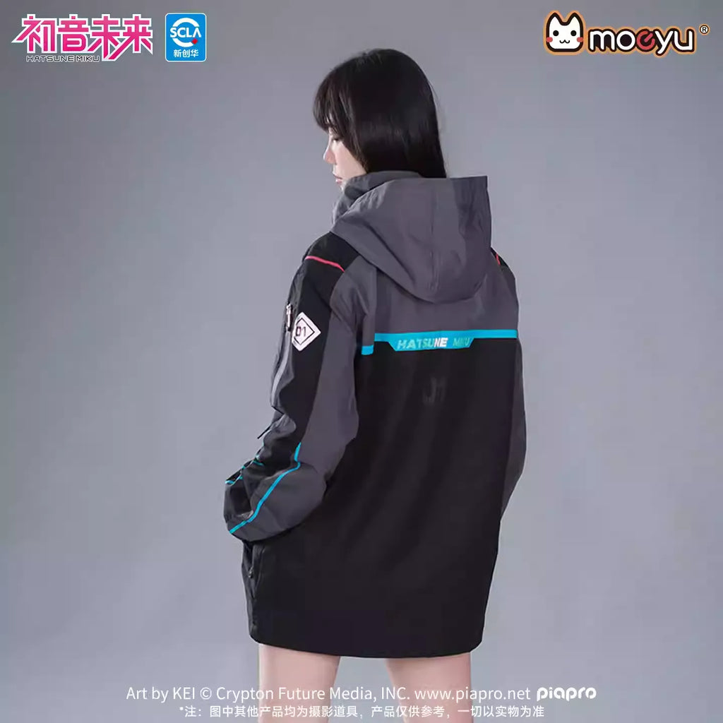 Hatsune Miku - Hatsune Miku Neon Electro Series Casual Hooded Jacket Moeyu