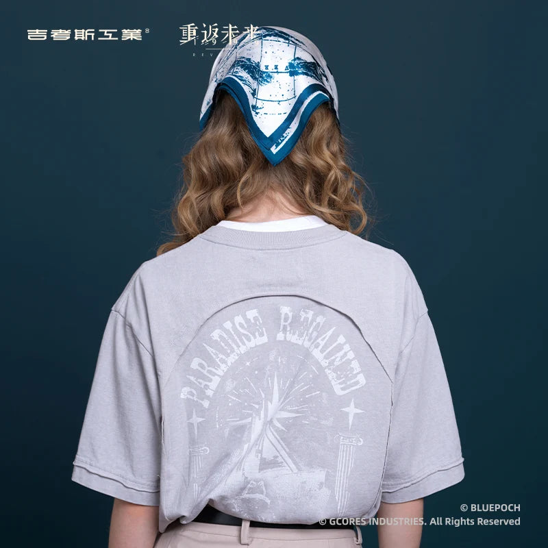 Reverse: 1999 - Nautika Where Faith Leads Printed T-Shirt BLUEPOCH