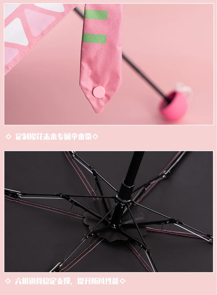 Hatsune Miku - Sakura Miku Travel Happily Compact Umbrella Moeyu