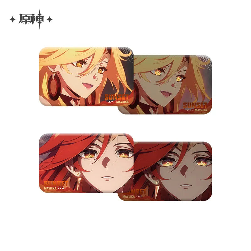 Genshin Impact - Sunset Series Badge Pendant Accordion Page Film Set miHoYo