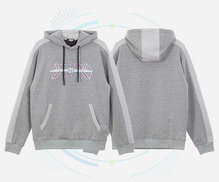 Hatsune Miku - Hatsune Miku Grey Hoodie Outerwear Moeyu