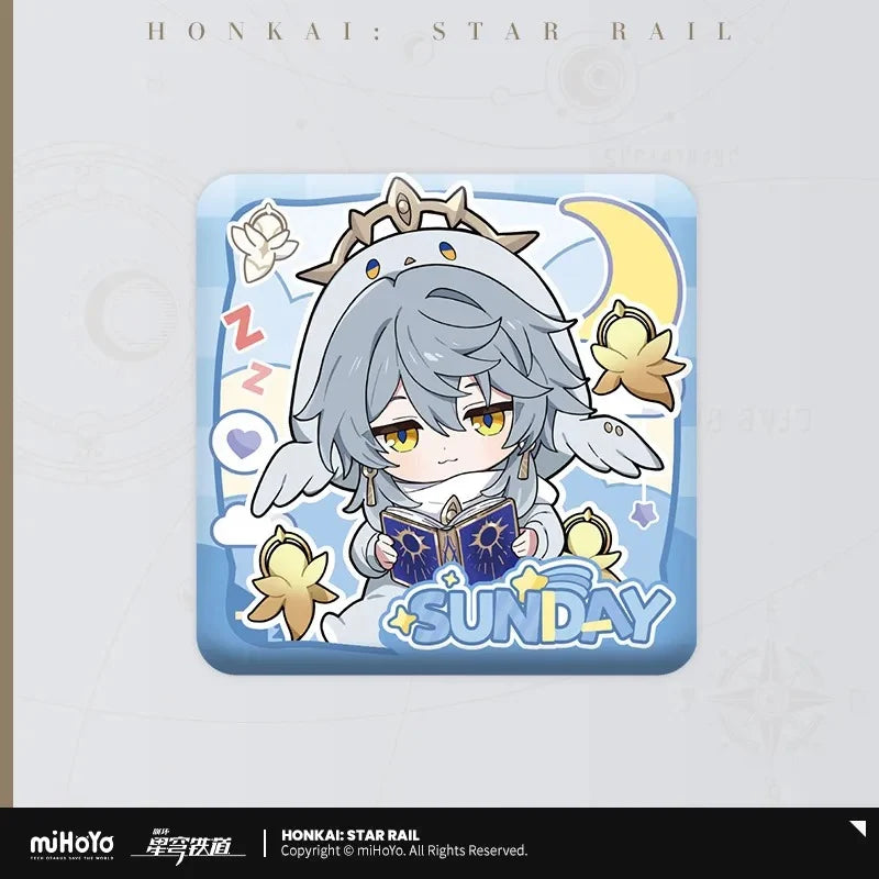 Honkai: Star Rail - Boys Dorm Series Chibi Square Badge miHoYo