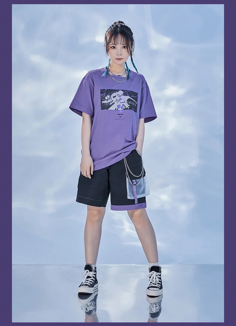 Genshin Impact - Raiden Shogun Character Black Shorts miHoYo