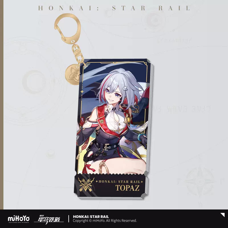 Honkai: Star Rail - The Hunt Path Character Acrylic Warp Artwork Acrylic Keychain miHoYo