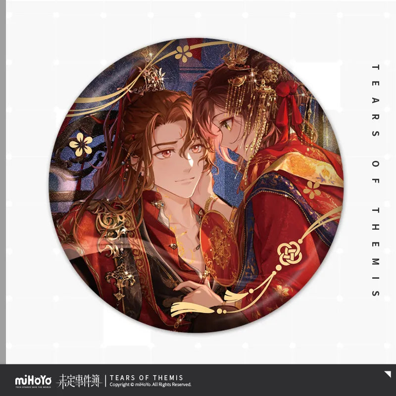 Tears of Themis - Red Dust Together For Long Life Series Couple Badge miHoYo