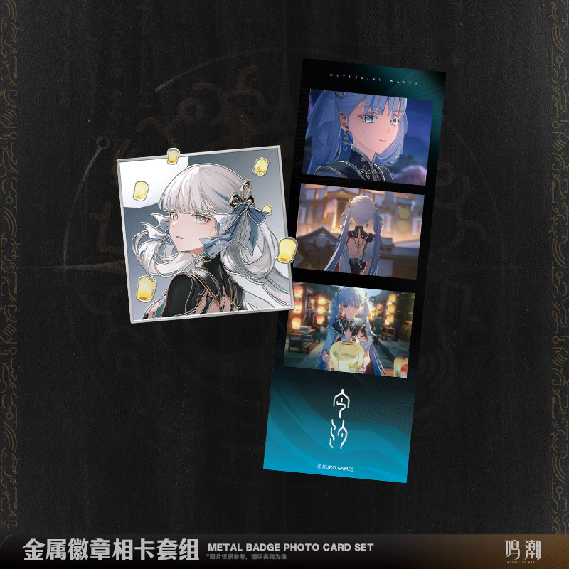 Wuthering Waves - Resonator Themed Metal Badge Photo Card Set KURO GAMES