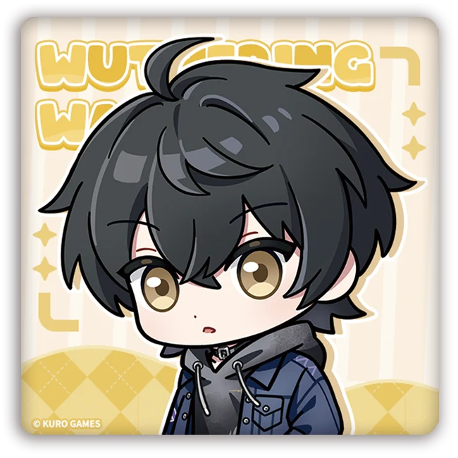 Wuthering Waves - Focused Freeze Series Chibi Character PU Square Badge Karasumaya