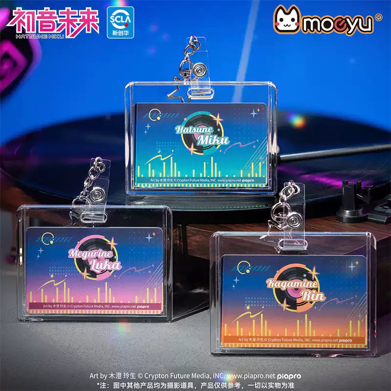 Vocaloid - Wings of the Synthwave Series Card Holder Keychain Moeyu