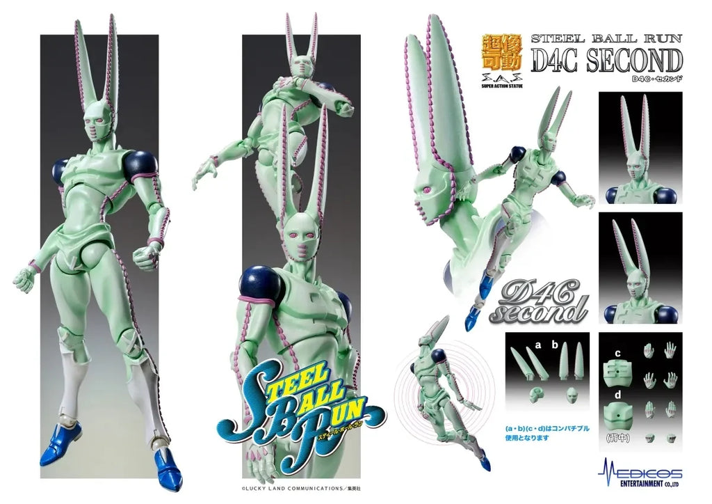 JOJO'S BIZARRE ADVENTURE Part7 [Steel Ball Run] - D4C (Second Ver.) Super Action Figure Medicos Entertainments