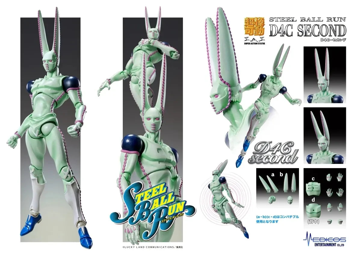 JOJO'S BIZARRE ADVENTURE Part7 [Steel Ball Run] - D4C (Second Ver.) Super Action Figure Medicos Entertainments