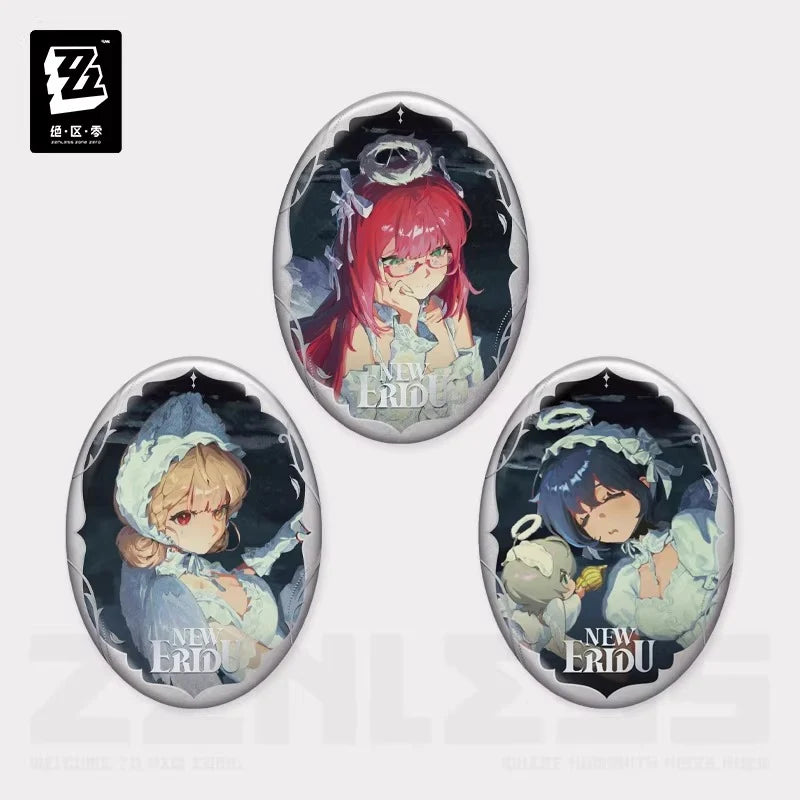 Zenless Zone Zero - Concerto Frequency Series The Delayed Surge of Waves Badge & Laser Ticket miHoYo
