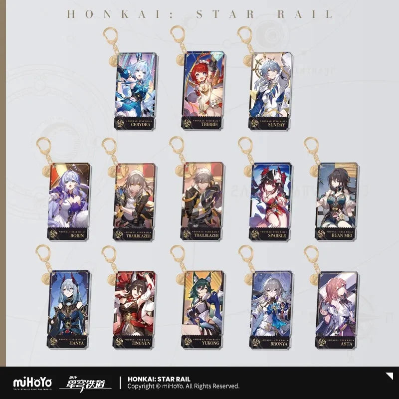 Honkai: Star Rail - The Harmony Path Character Acrylic Warp Artwork Acrylic Keychain miHoYo