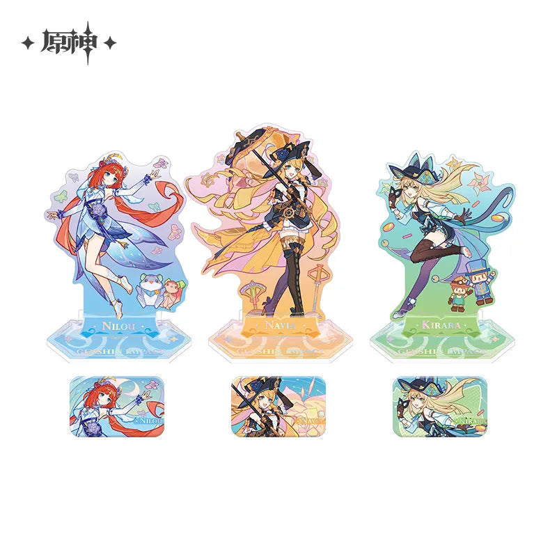Genshin Impact - Summertide Scales and Tales Badge & Acrylic Stand miHoYo