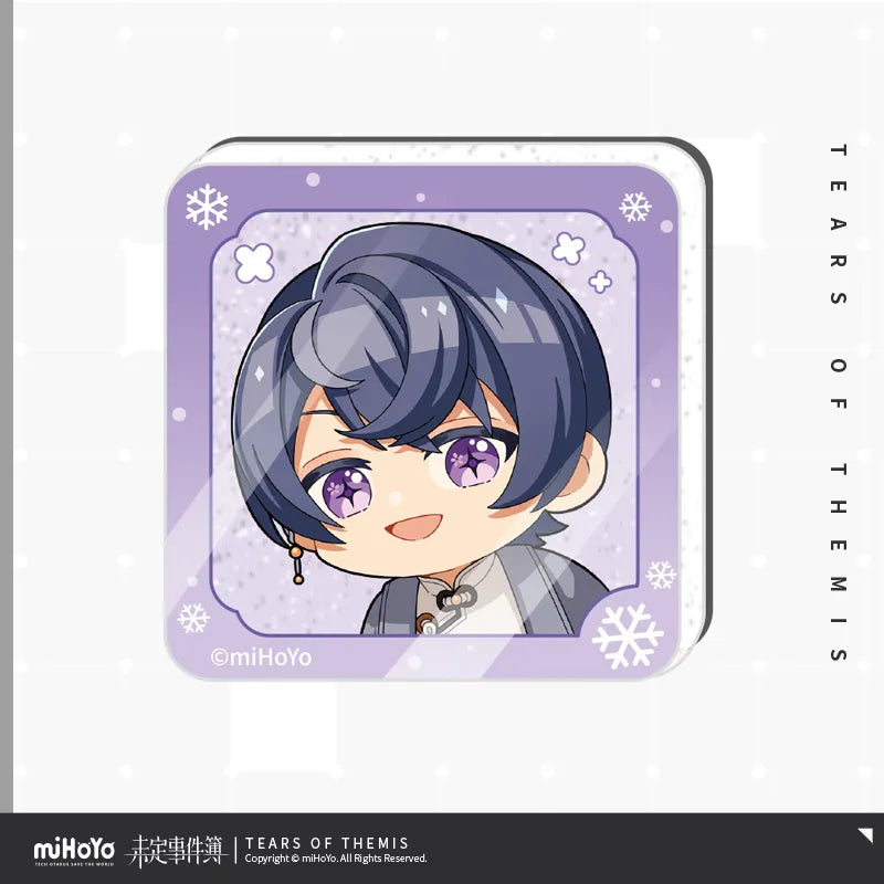 Tears of Themis - Winter Snow Commemorative Series Chibi Acrylic Refrigerator Magnet Set miHoYo