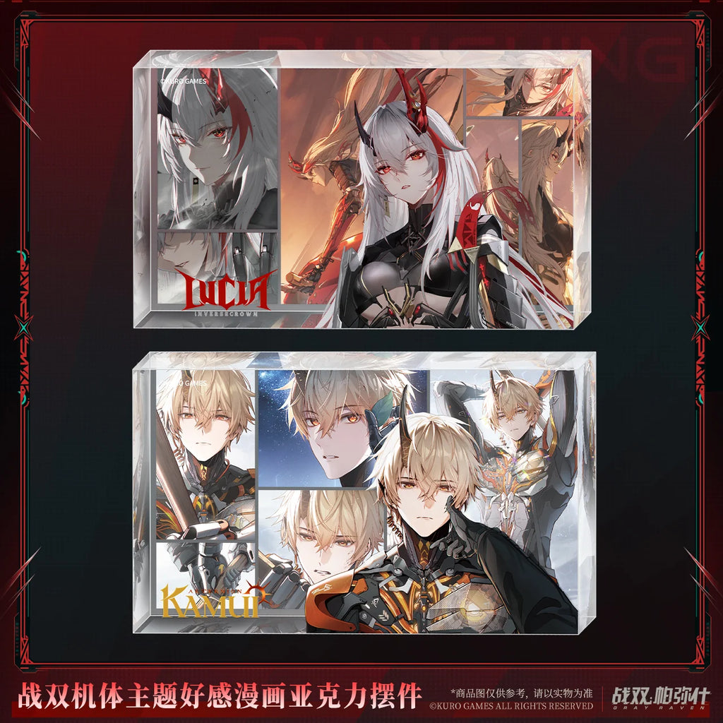 Punishing: Gray Raven - Lucia: Inverse Crown & Kamui: Aeternion Frame Journal of Promise Comic Acrylic Block KURO GAMES