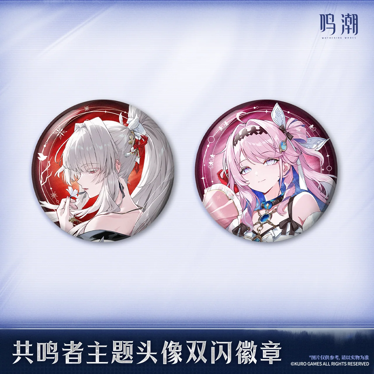 Wuthering Waves - Hiyuki & Denia Resonator Themed Avatar Reflective Badge KURO GAMES